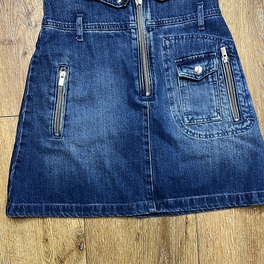 NWT The Kooples The Western Buckle Denim Skirt Size 1/25-26US - Picture 4 of 7